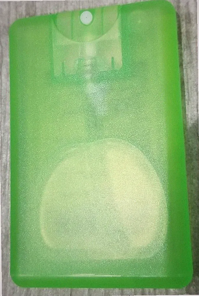 60X Bottle Card Shaped Perfume Atomiser Atomizer Travel Spray Bottles - green
