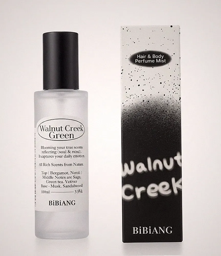 BiBiANG Walnut Creek Green Hair Body Perfume Mist 100ml K-Beauty