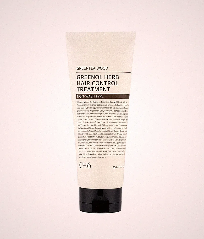 CH6 Greenol Herb Hair Control Leave-In Treatment 200ml Green Tea Wood Scent Care
