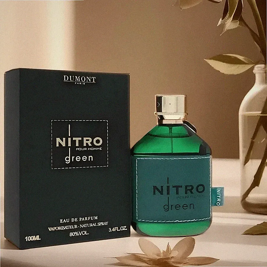 Dumont Nitro Green Eau De Parfum - Vibrant Weekend Fragrance - 3.4 Fl Oz