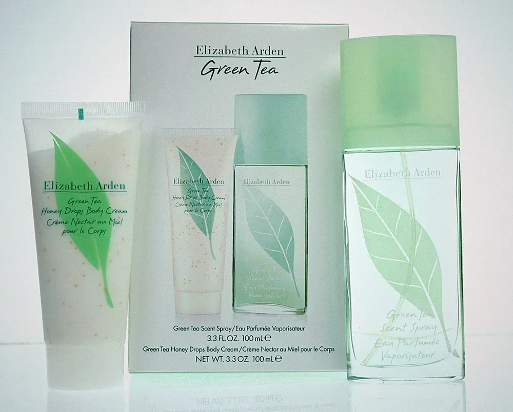 Elizabeth Arden Green Tea for Women 2Pc Set 3.3 Fl Oz Scent Spray +Body Cream