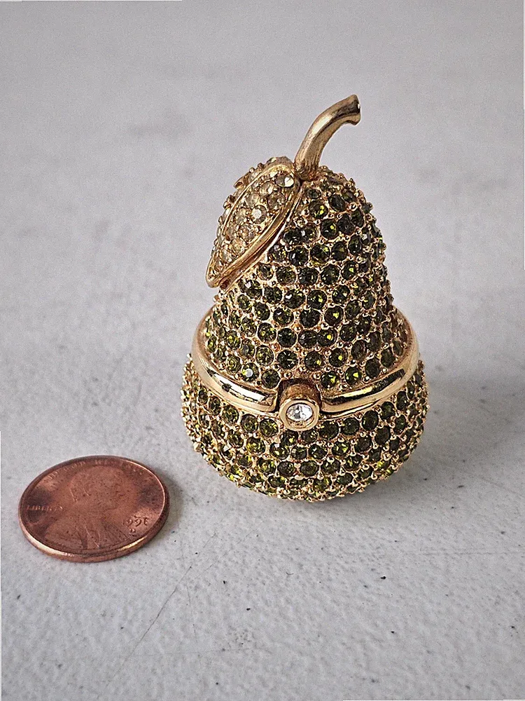 Estée Lauder 1996 Crystal Green Pear Solid Perfume Compact