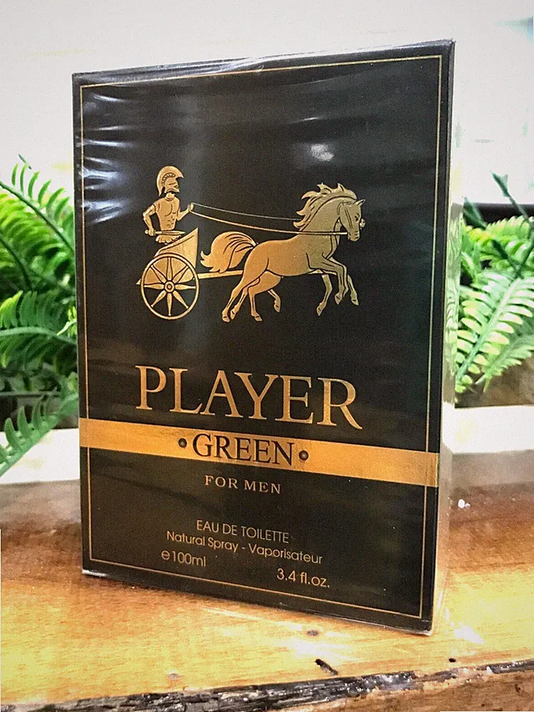 Fragrance Couture Player Green Cologne Men 3.4oz Eau De Toilette Natural Spray