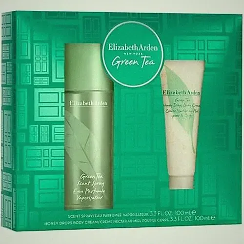 GREEN TEA BY ELIZABETH ARDEN 2-PC (PERFUME + BODY CREAM) GIFT SET