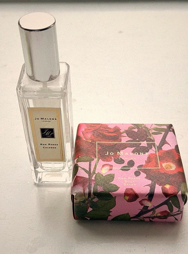 Jo Malone Red Roses Set (Soap NEW + 30ml lightly tested Cologne)