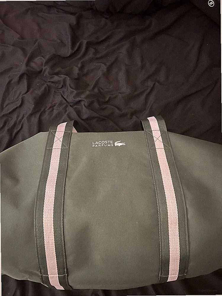 Lacoste green Collapsible Duffle Bag Lightweight Designer Perfume Travel Bag