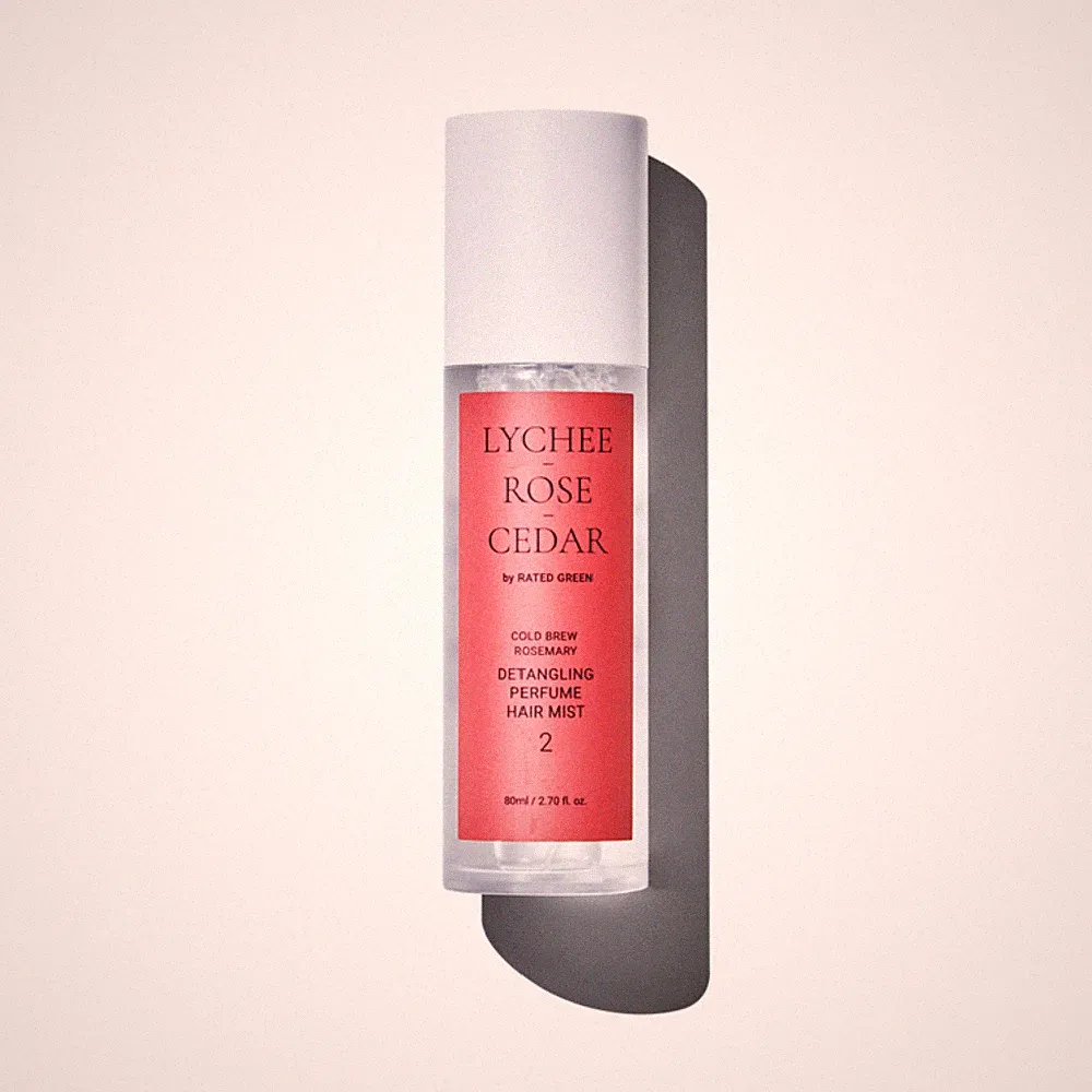 RATED GREEN Lychee Rose Cedar Detangling Perfume Hair Mist 80ml (2.7oz)